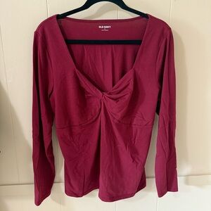 Size XL Old Navy Burgundy Long Sleeve Top